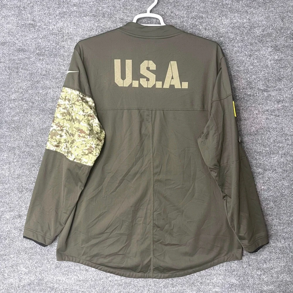 Nike Green Bay Packers Salute to Service Shield Jacket Mens XXL Green Camo NFL
